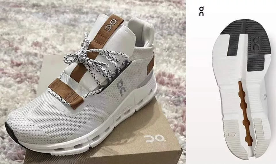 On C Shoes White / Tan