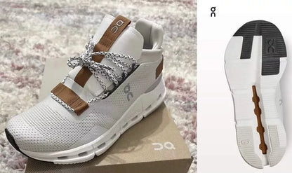 On C Shoes White / Tan