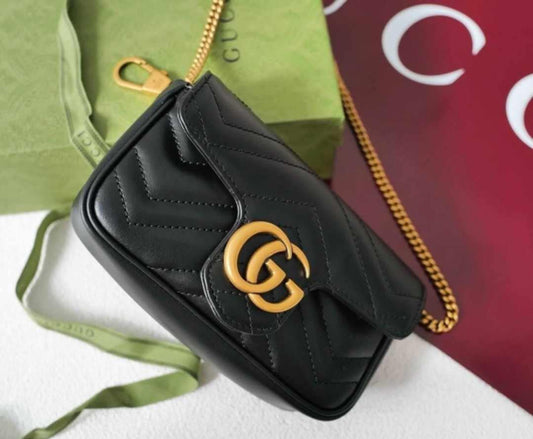 G*G Black Quilted Bag 2