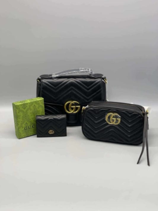 G*G Black Quilt 3pc Set
