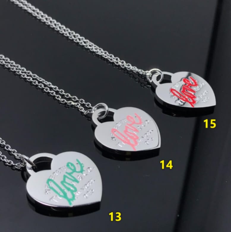 T Love Heart Necklace