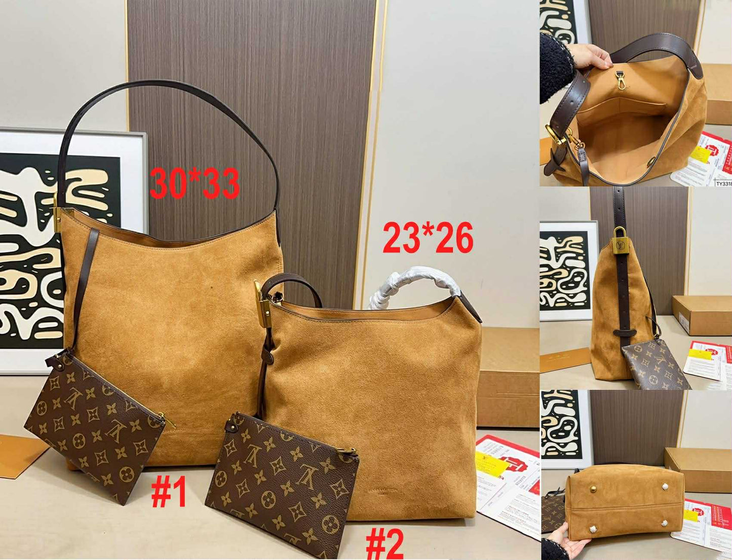 L Camel Bags