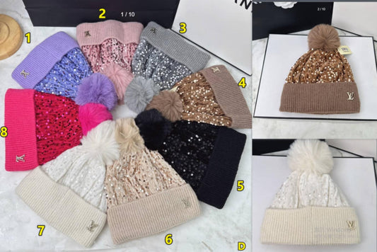 Sequin L Hat