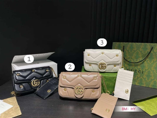 G*G Quilted Logo Bags