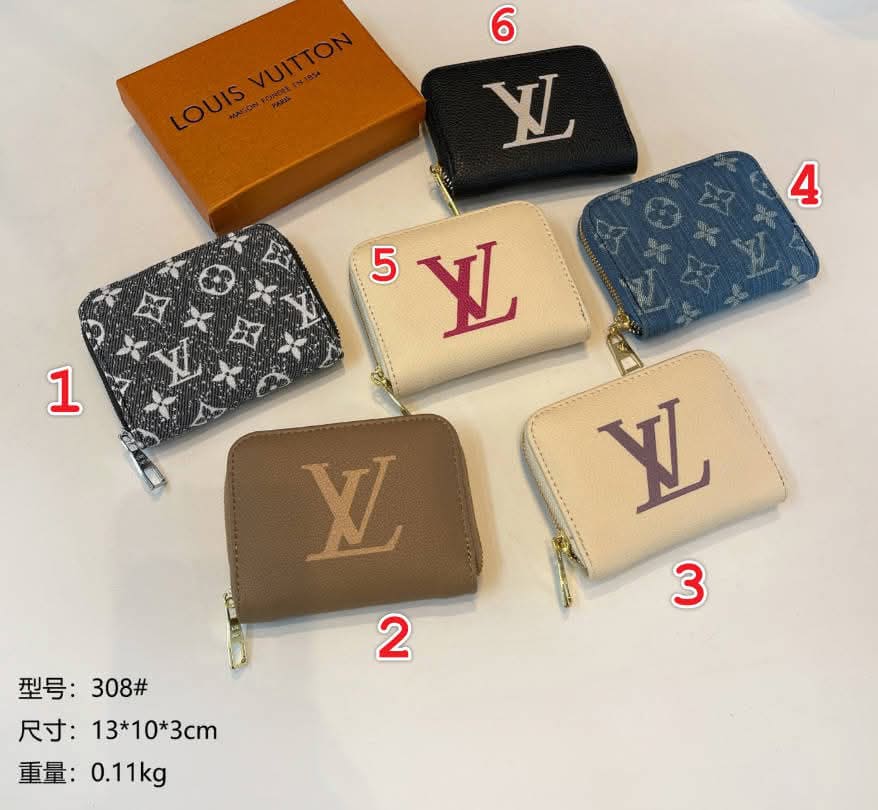 L Mono Medium Zip Wallet 1-6