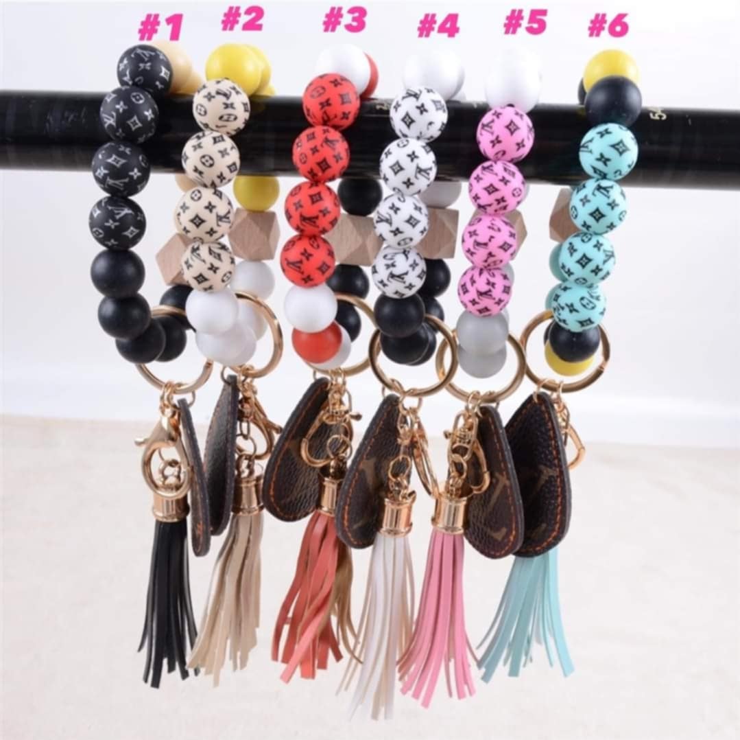 Elle Beaded Keychain