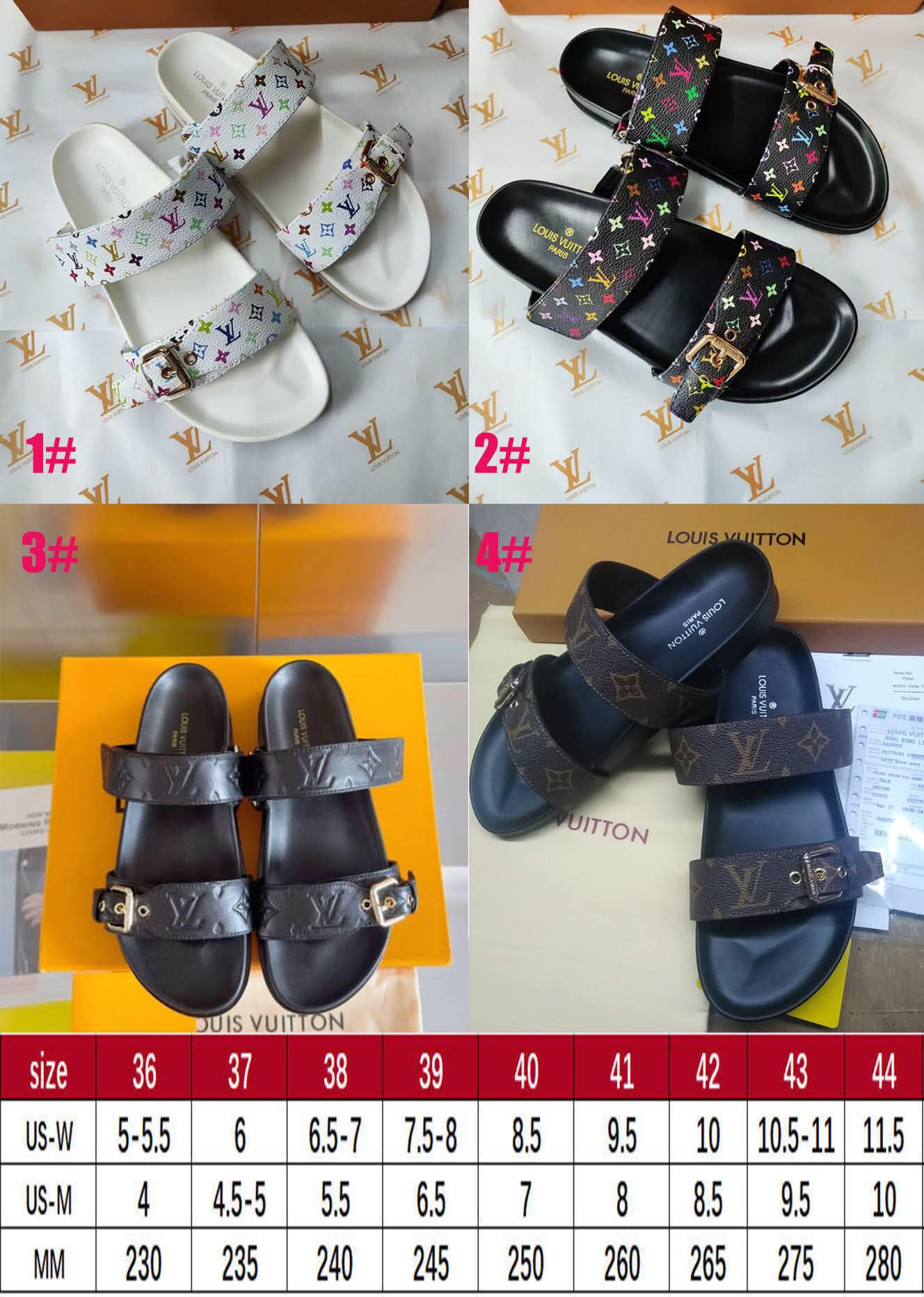 L 2 Strap Slip on Sandal 1-4