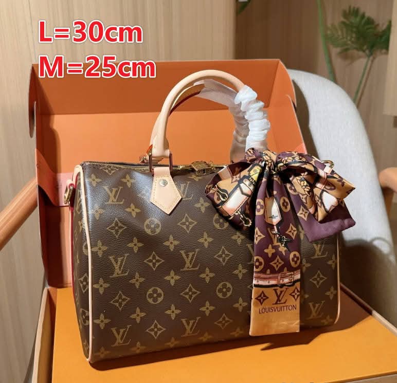 L Brown Mono S Bag