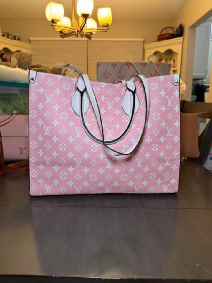 Pink LV Tote Bag