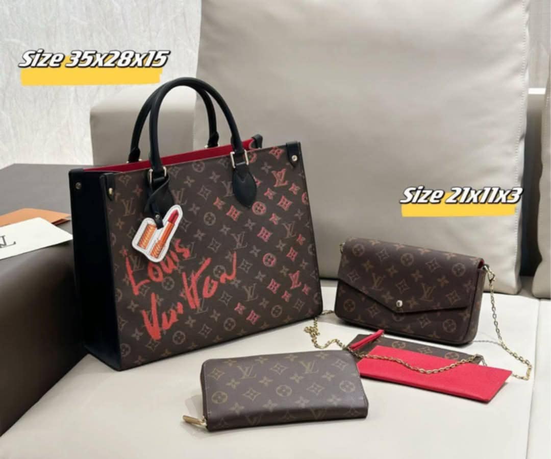 L Mono Lipstick Bag Set