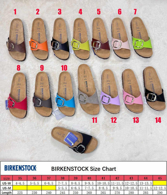 B-irk 1 Strap Sandals NEW (8-14)