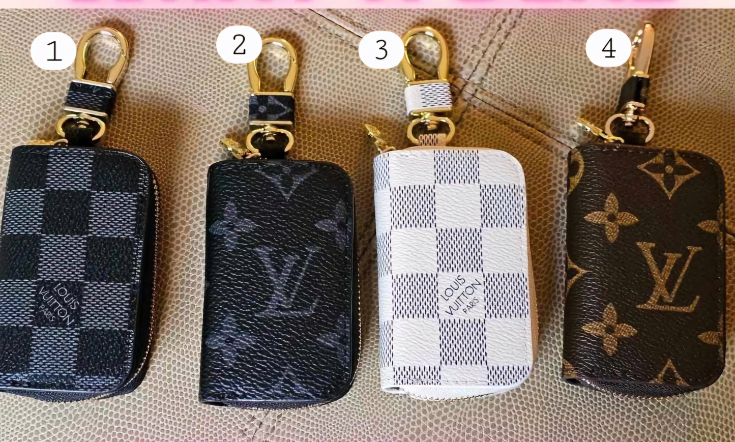 Boujee Keychain Zip Pouches 1-4