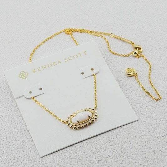 K-S Classic Necklace White