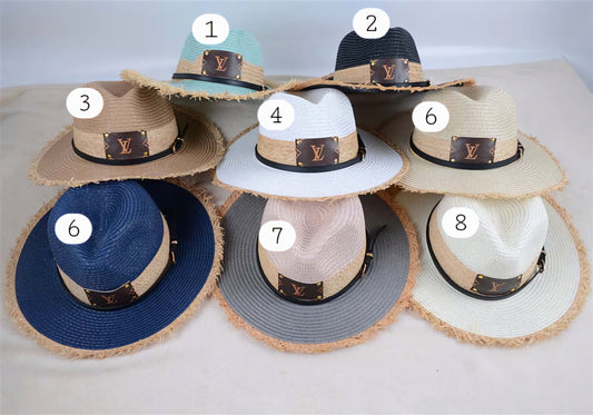 L Boujee Straw Logo Hats