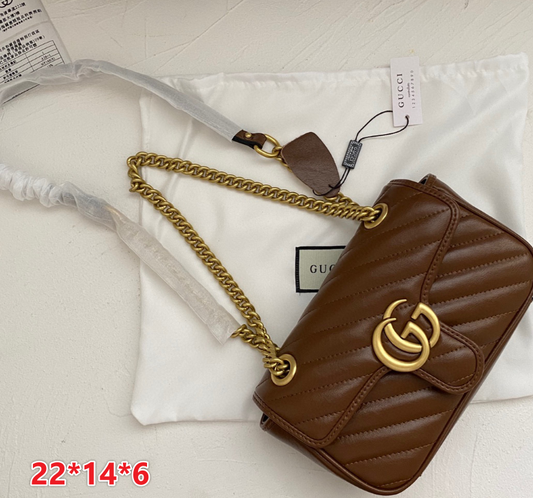G*G Quilted Bags Brown