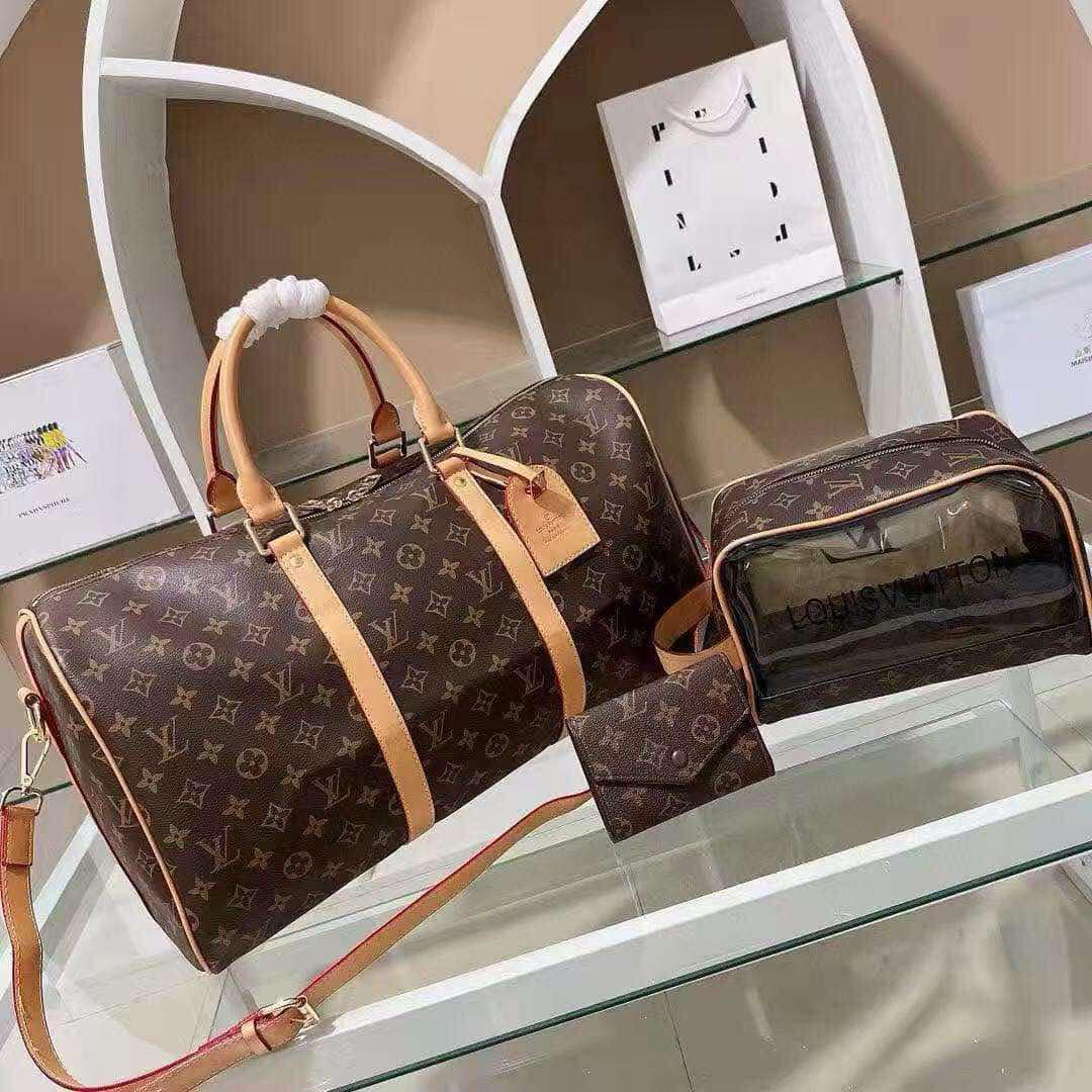 L Mono Duffle Travel Set