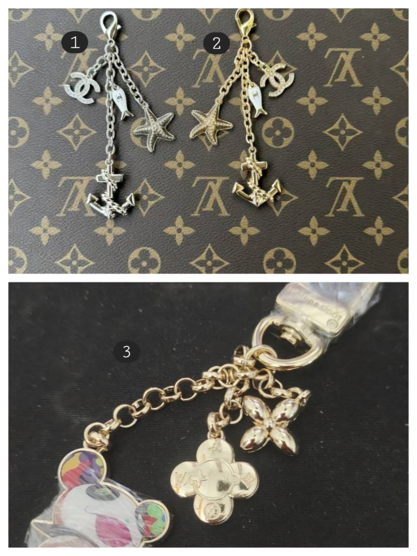 New L Keychain/ Bag Charms 3