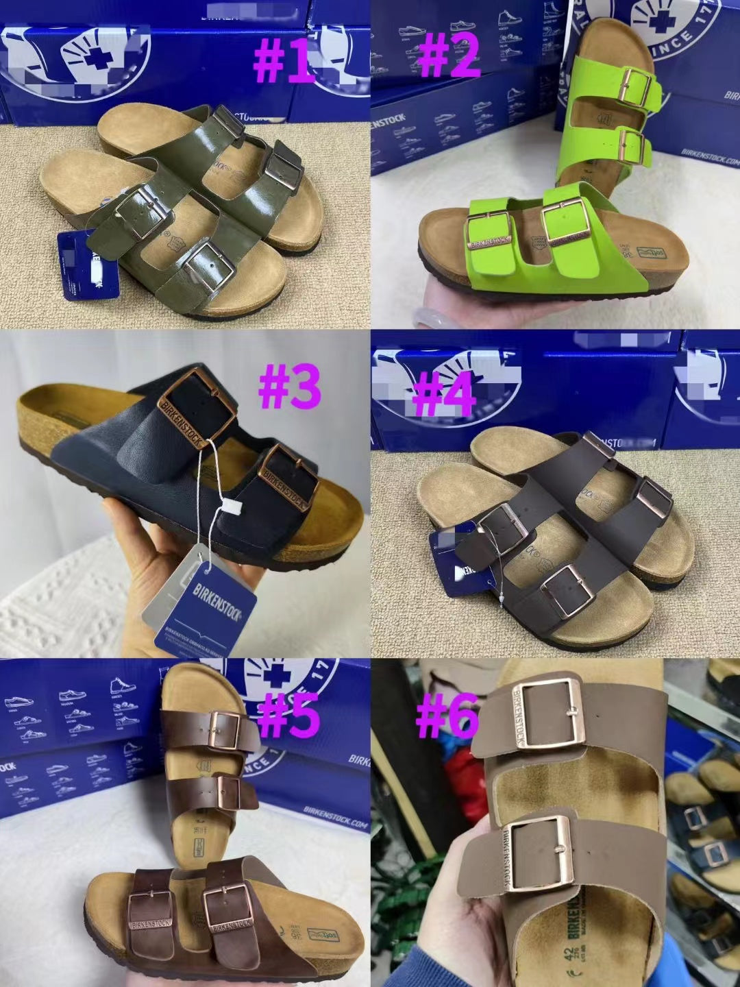 B-irk 2 Strap Sandals 7 (1-6)