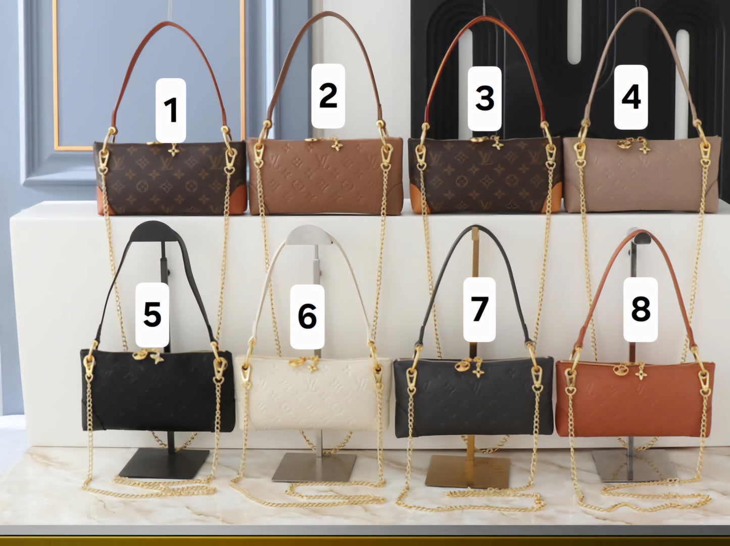 Mono Mini Bags W/ Chain