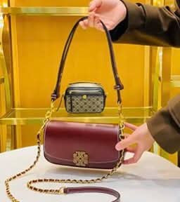 TB  Burgundy Bag