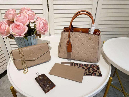 L Taupe Bag Set