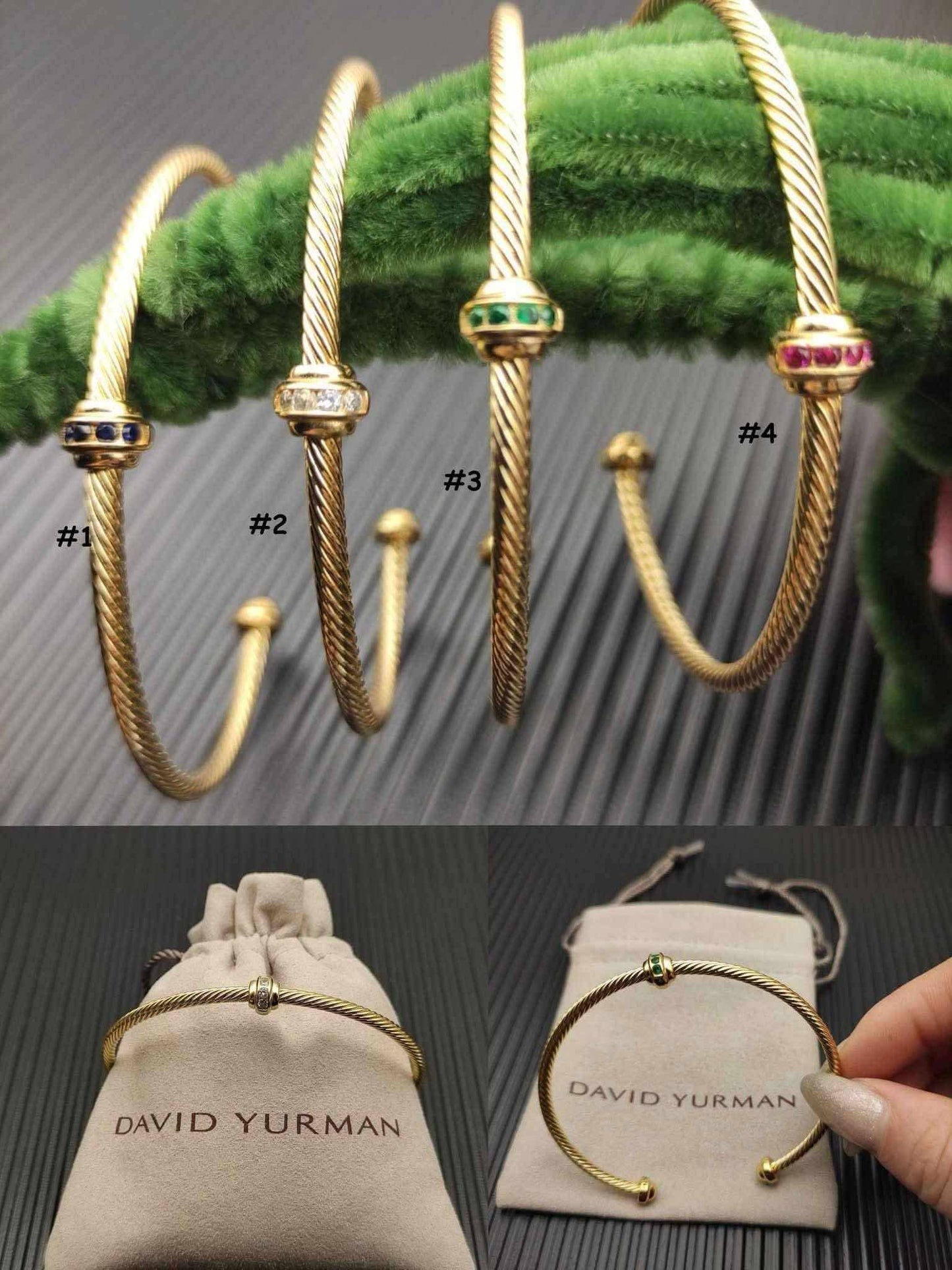 DY Embellished Cuff Bracelets
