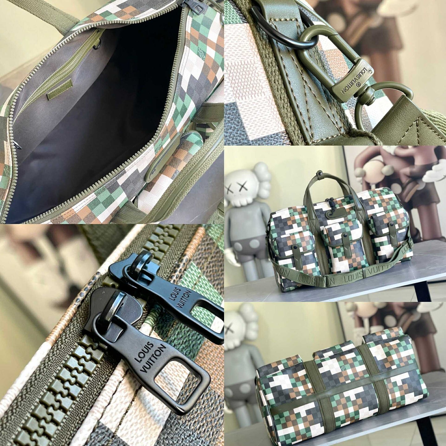 L Camo Travel Bag
