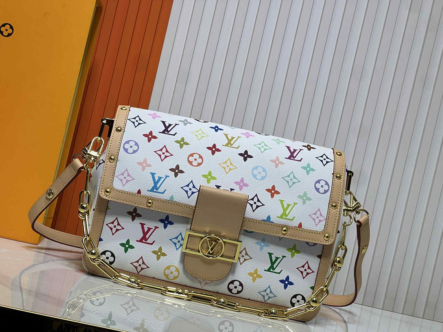 L White Mono CB Bag