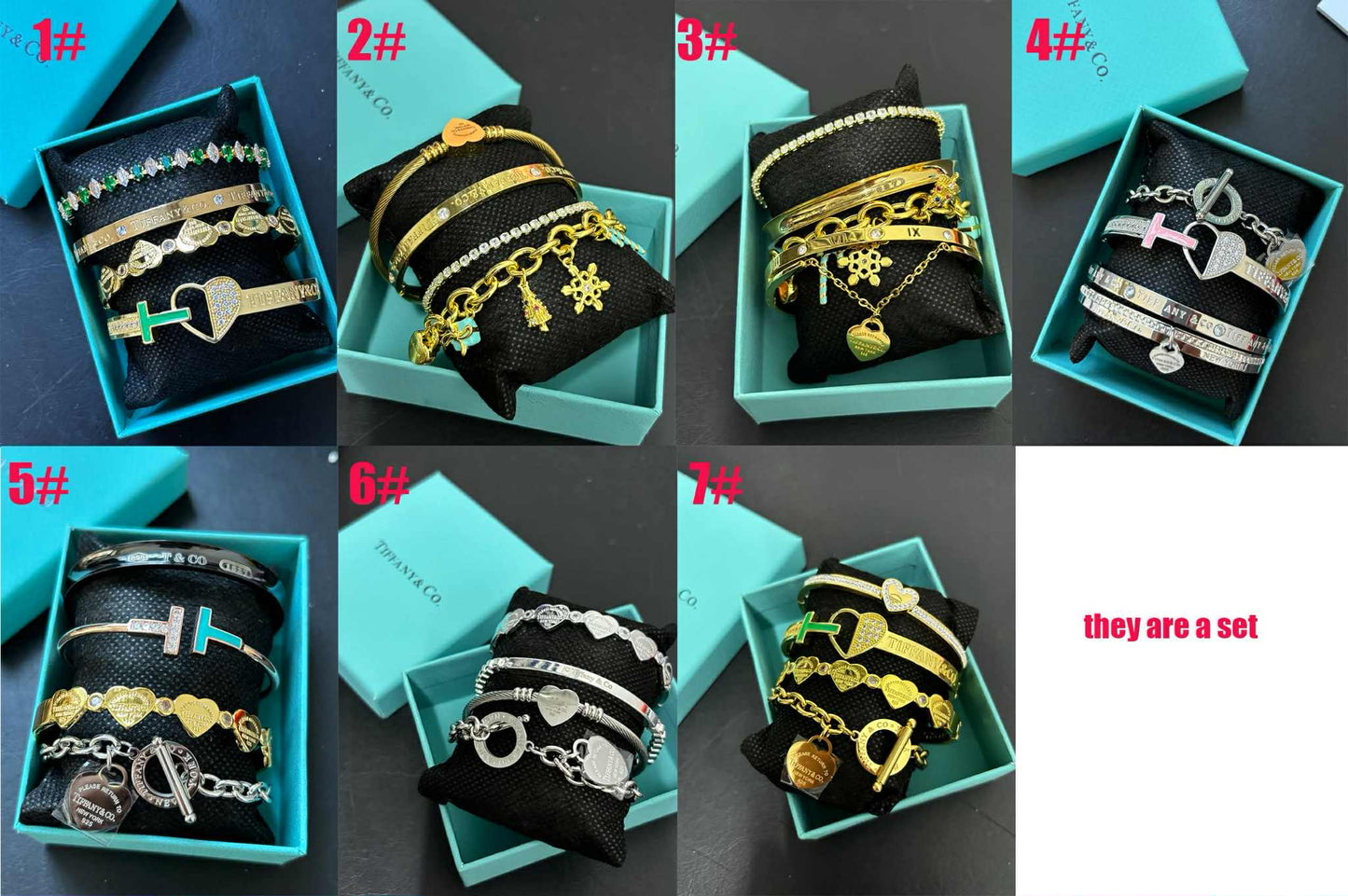 T&Co Bracelet Sets 1-7
