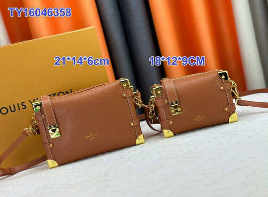 L Tan Trunk Bags