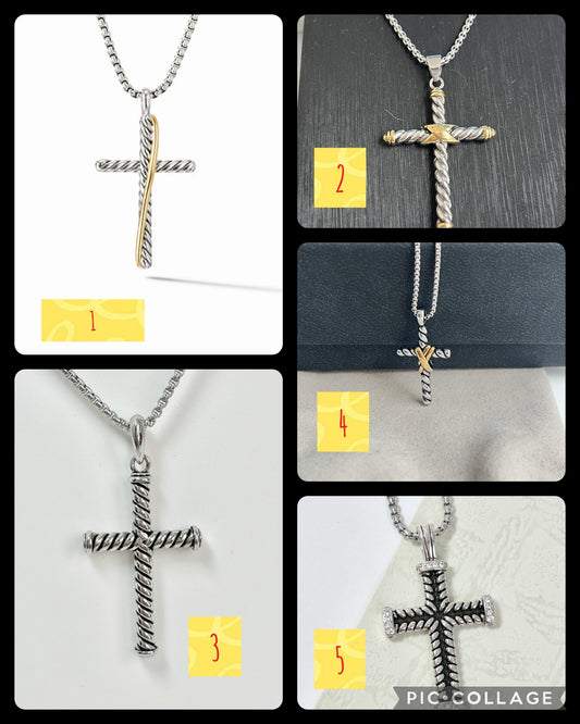 DY Cross Necklace