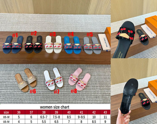 L Cherry Tag Sandals
