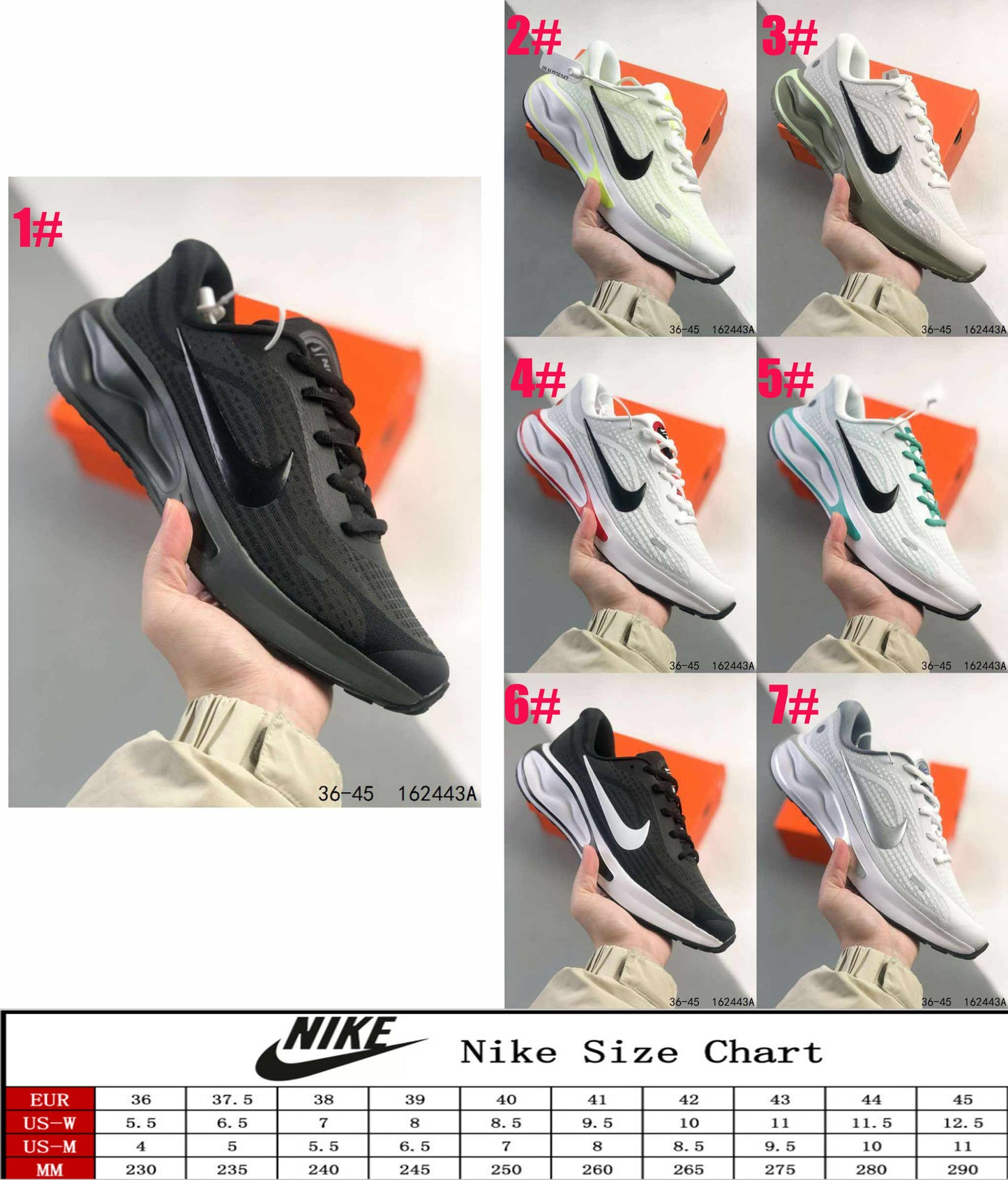 NKE Running Shoe 1-7