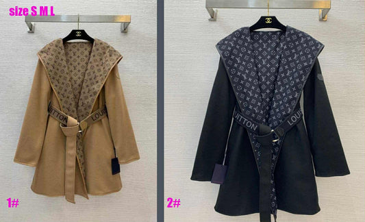 L Mono Wrap Coat