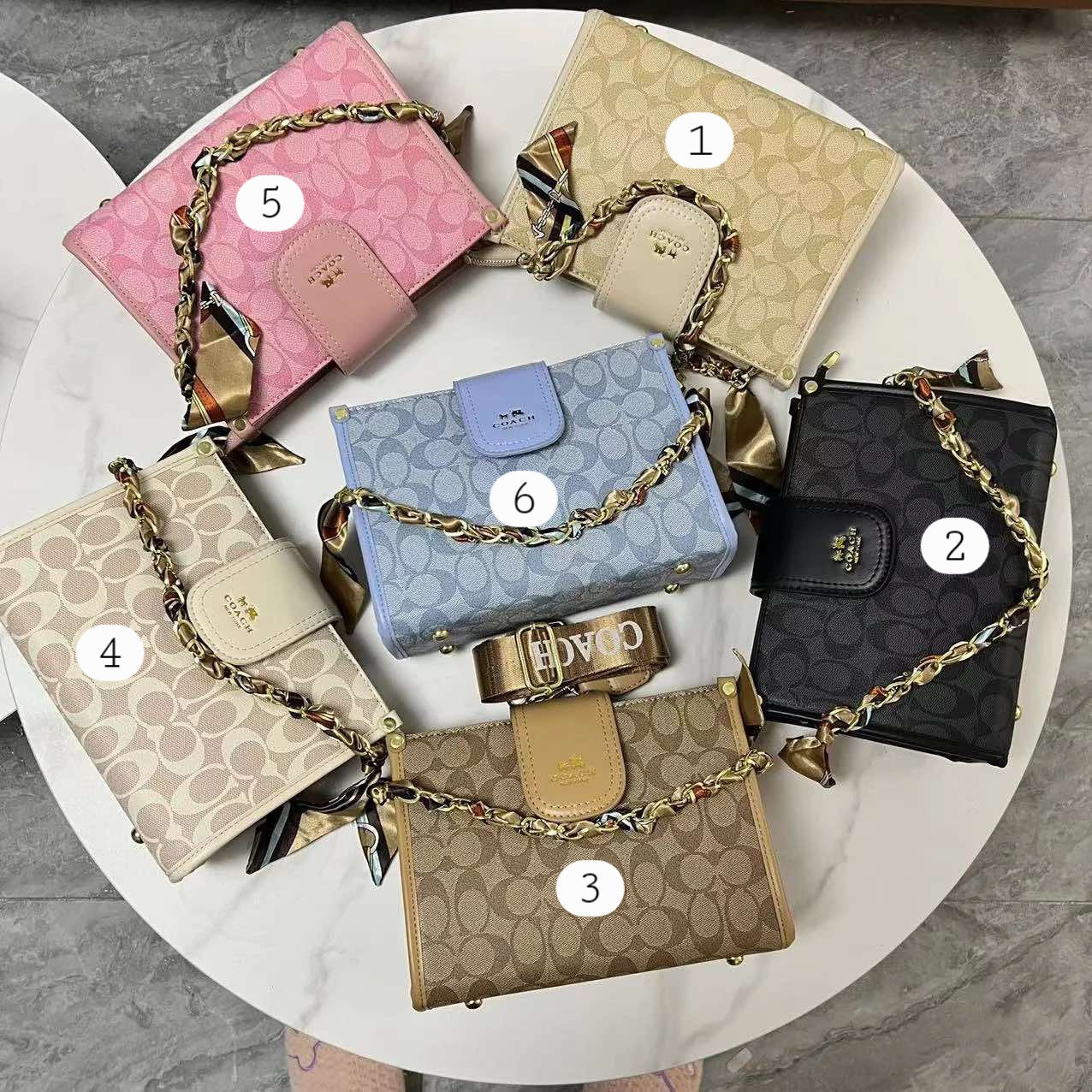 Co@ch Small Crossbody Chain Bags 1-6