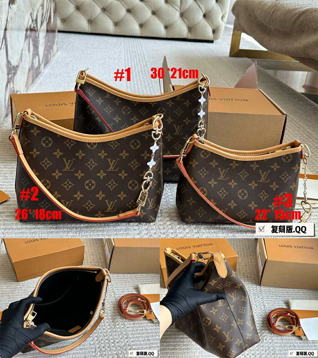 L Mono Bags S/M/L