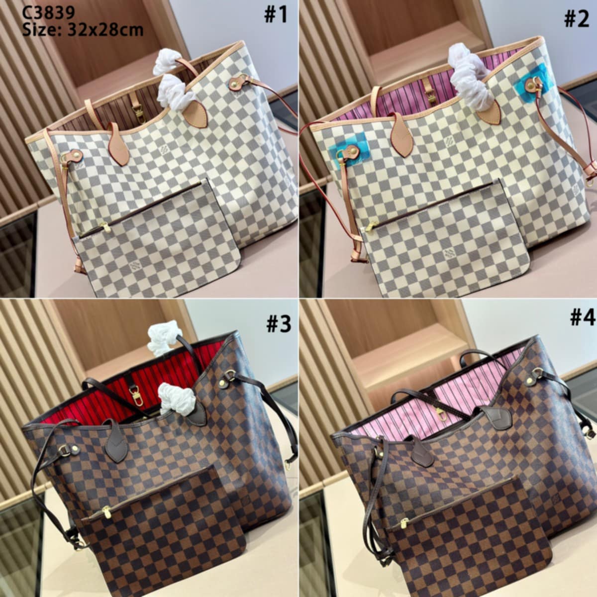 L Never Full Checkered w Insert