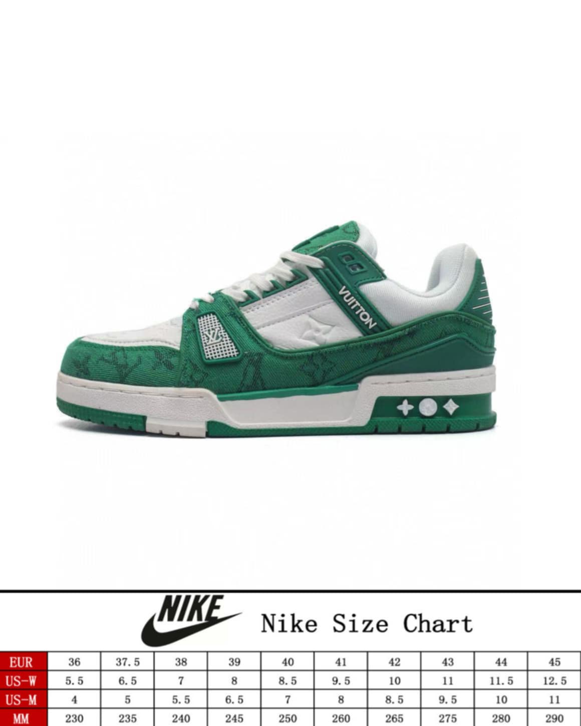 L Boujee Mono Sneaker Green
