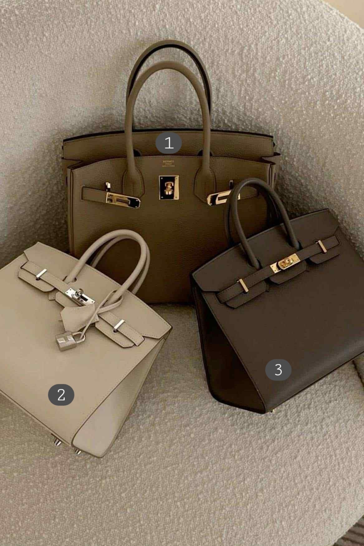 H Birk Bags Neutrals
