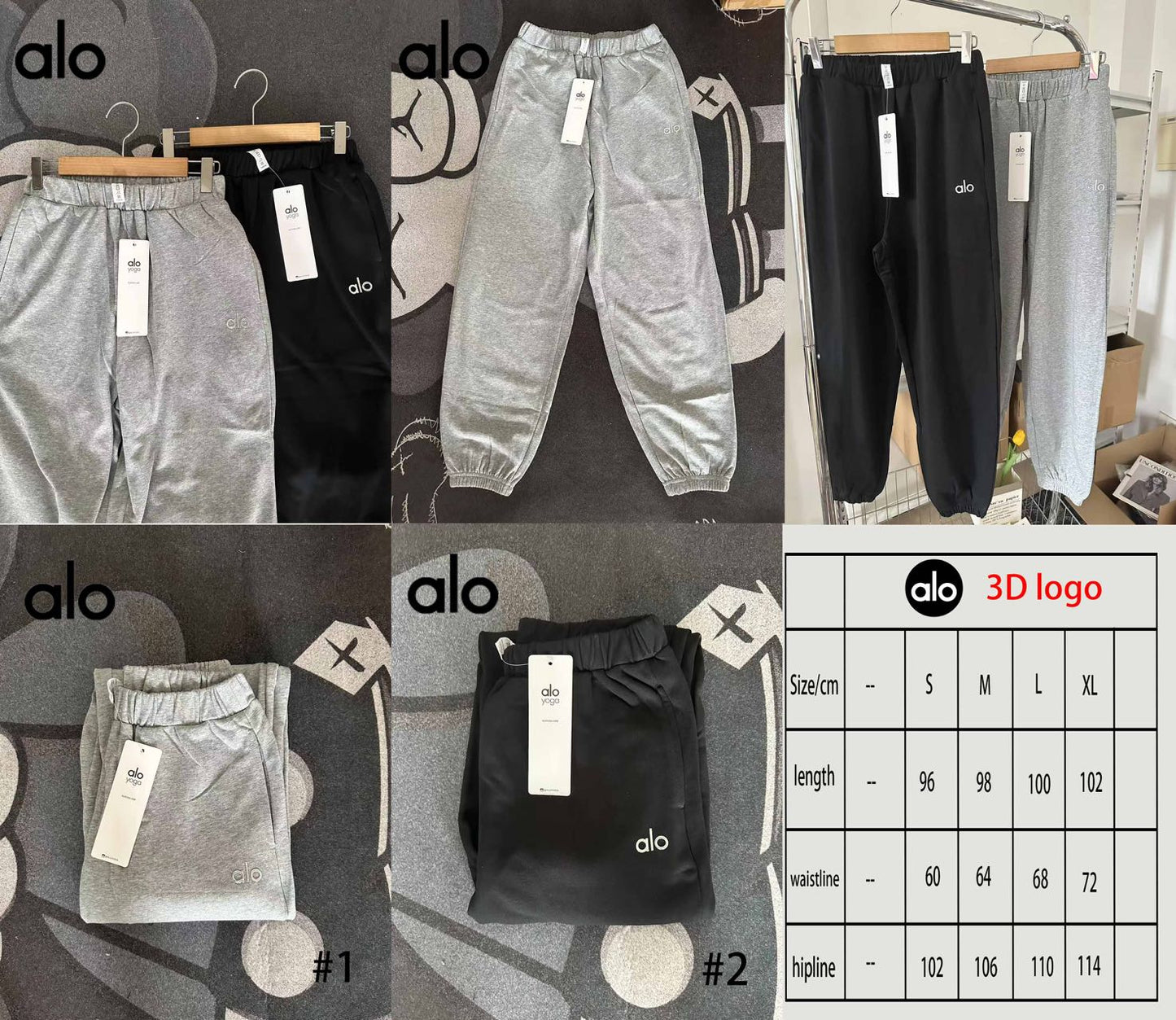 A.L.O Sweatpants Grey/Black