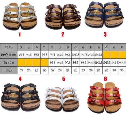 B-irk 3 Strap Sandals 1-6