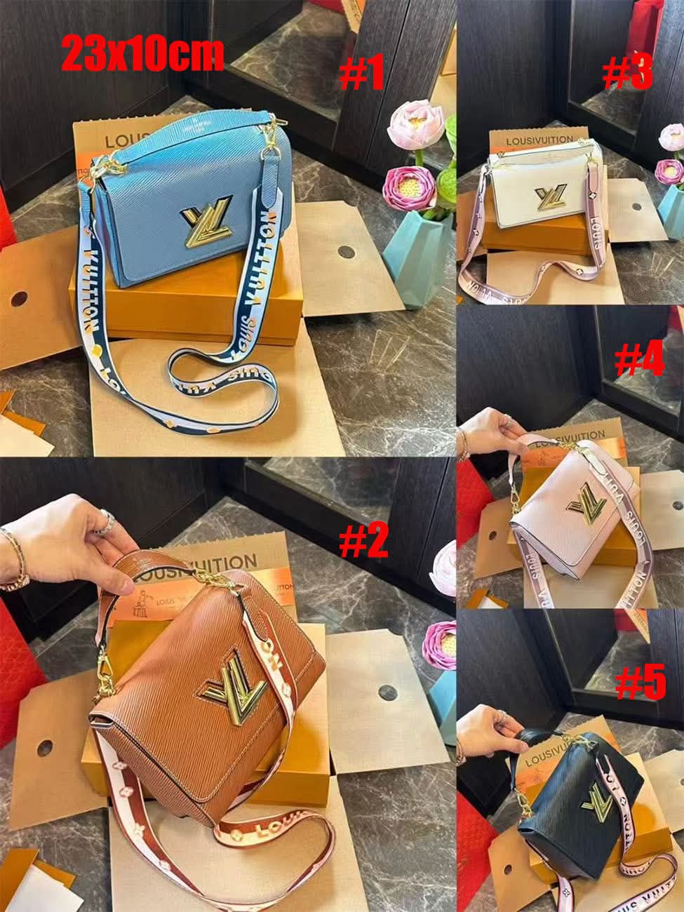 L Logo Bags 1-5