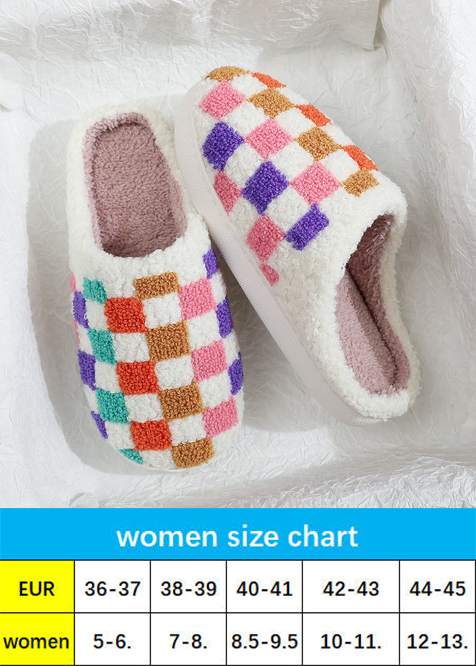 Checkered Slippers