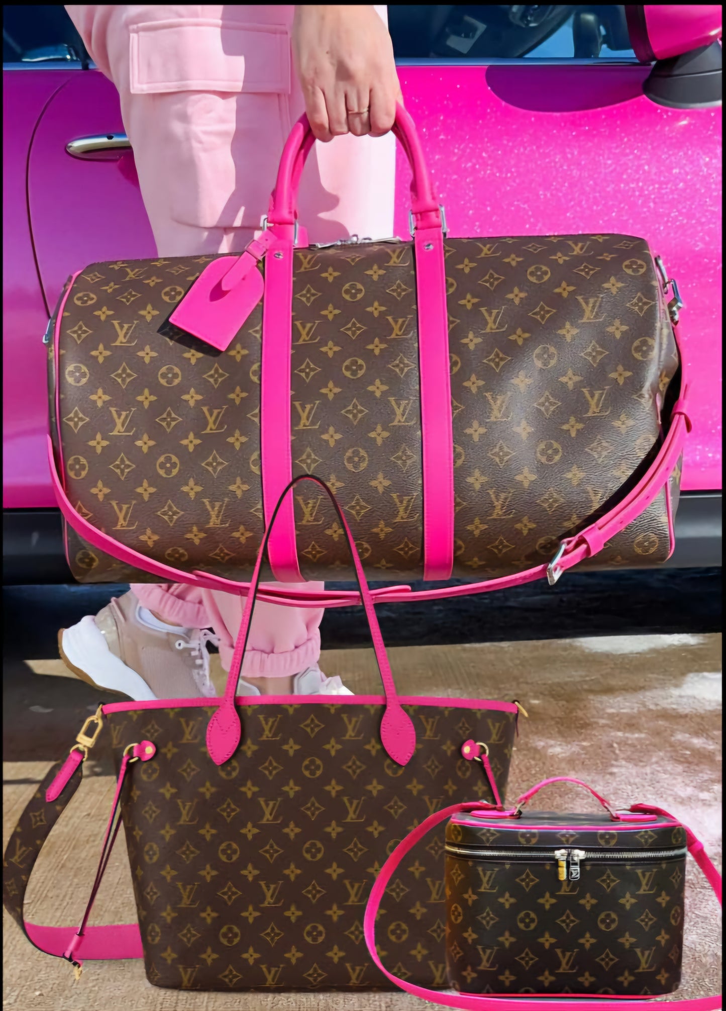 L Mono/Pink 3pc ☆BUNDLE☆