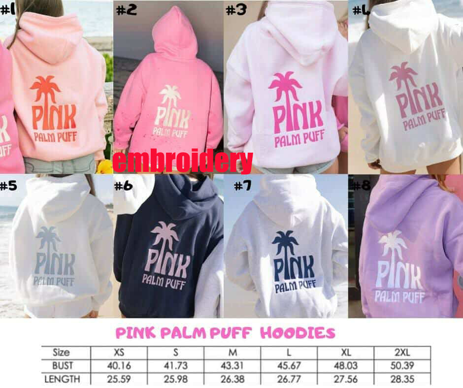 Palm Hoodies 4 Embroidery