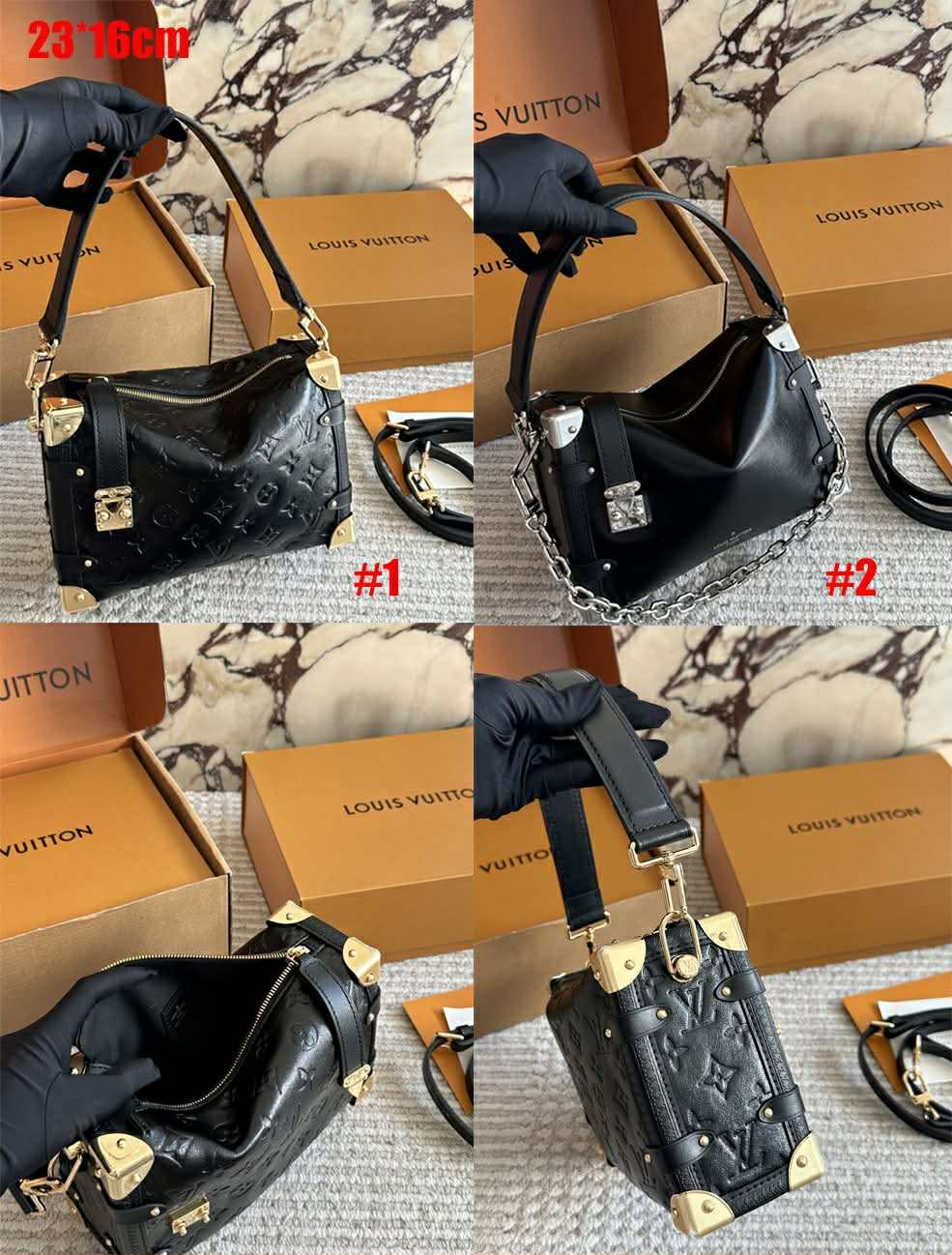 L Black Trunk Bags