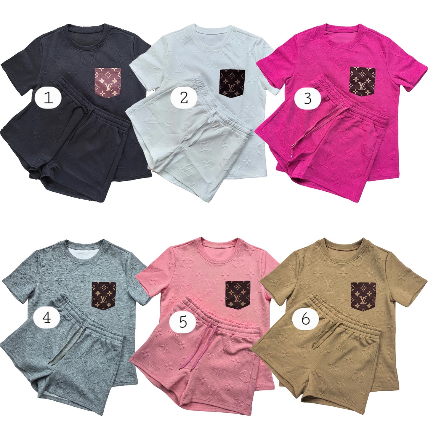 L Boujee Shorts & Tee Sets