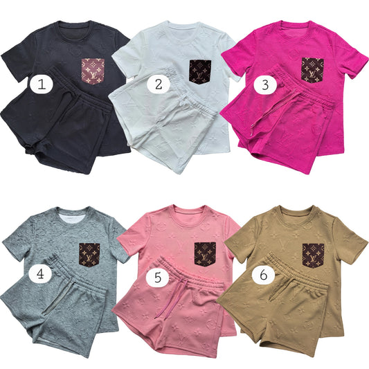 L Boujee Shorts & Tee Sets