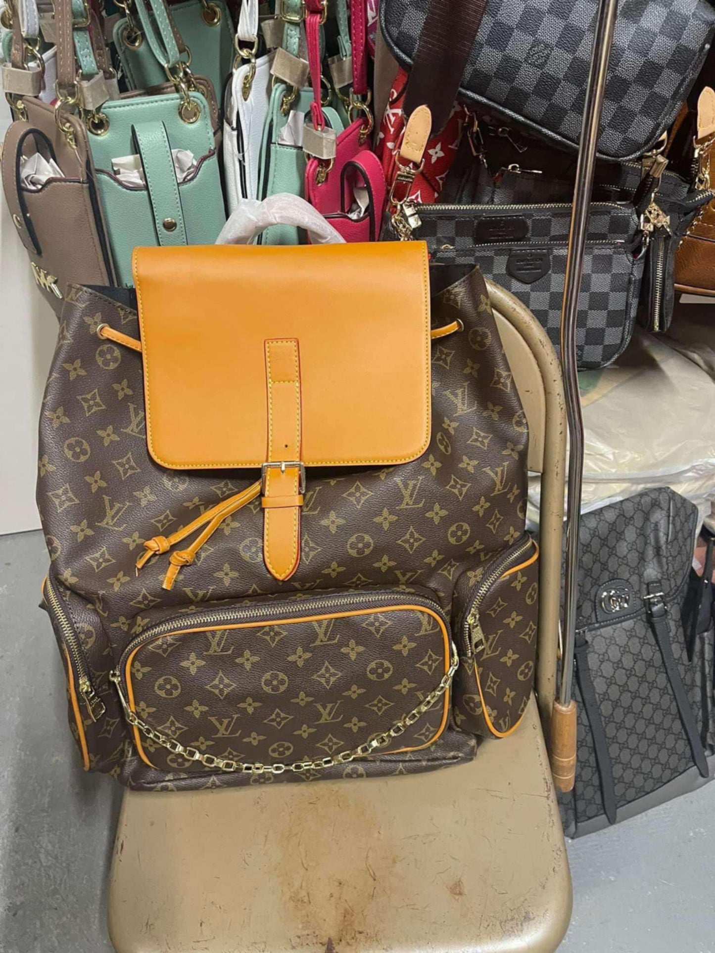 L Mono Backpack Bag 9