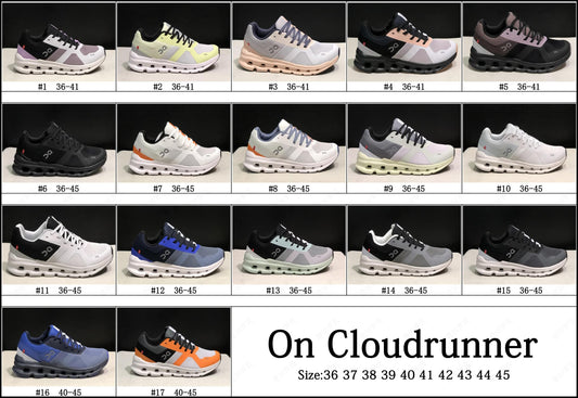 On C Runner Sneakers  (Style 1-10)